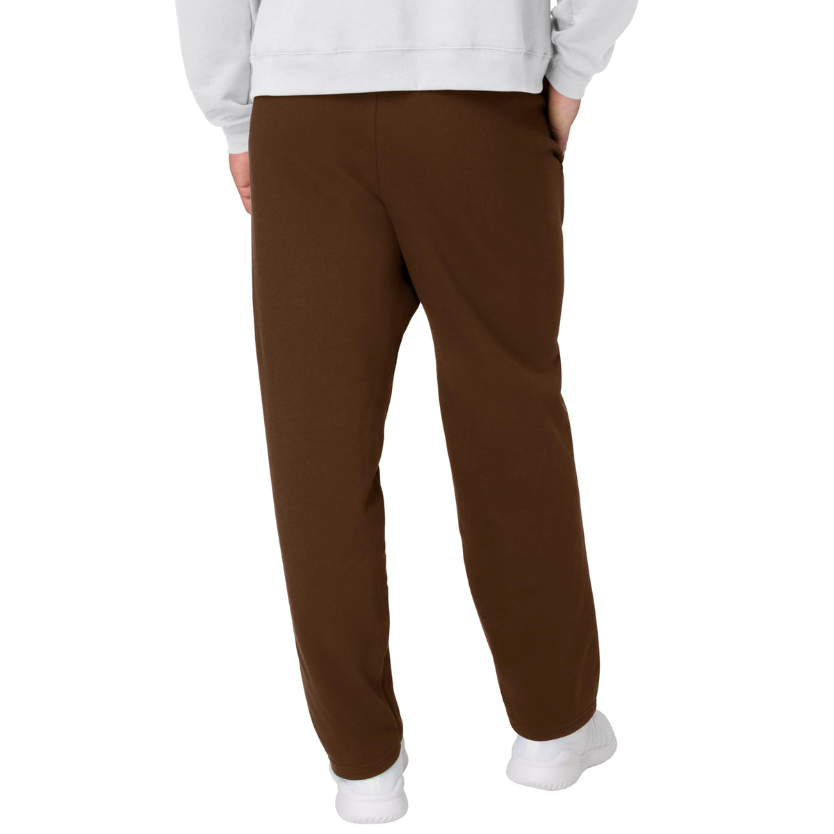 Hanes Men's EcoSmart Sweatpants, Athletic Lounge Pants with Pockets, Open Hem Bottom, Fleece Pants