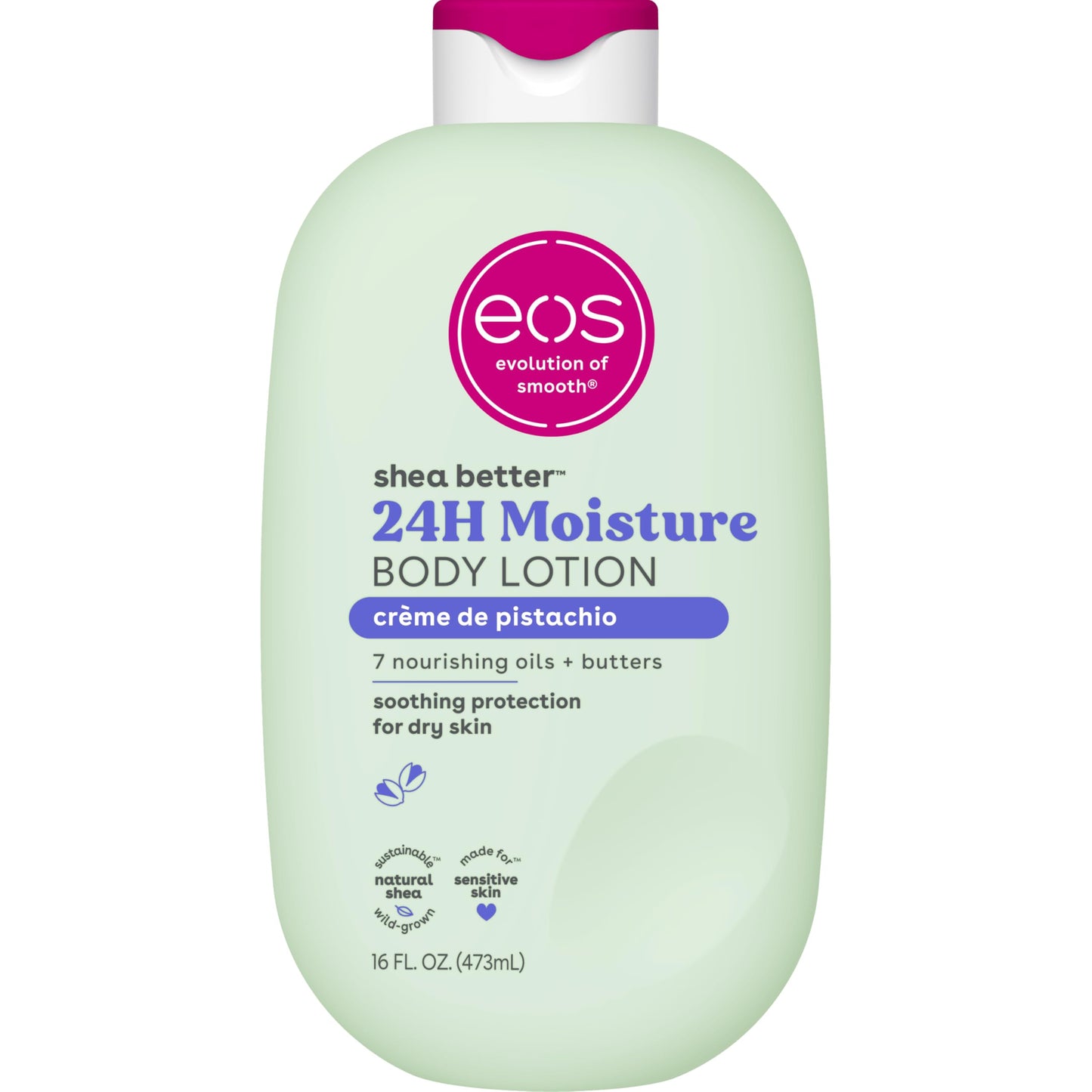 eos Shea Better Body Lotion- Vanilla Cashmere, 24-Hour Moisture, 16 fl oz