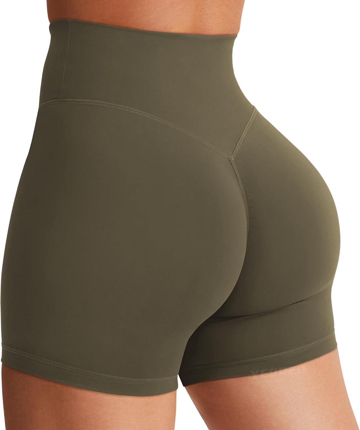 YEOREO SoftHue Women's Biker Shorts Workout Hidden Scrunch Gym Shorts