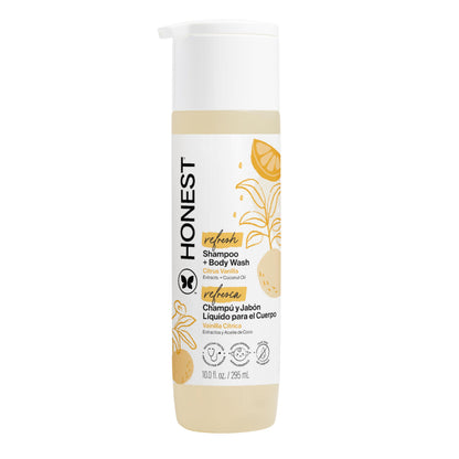 The Honest Company Shampoo & Body Wash, Tear-Free, Fragrance-Free, 10 fl oz
