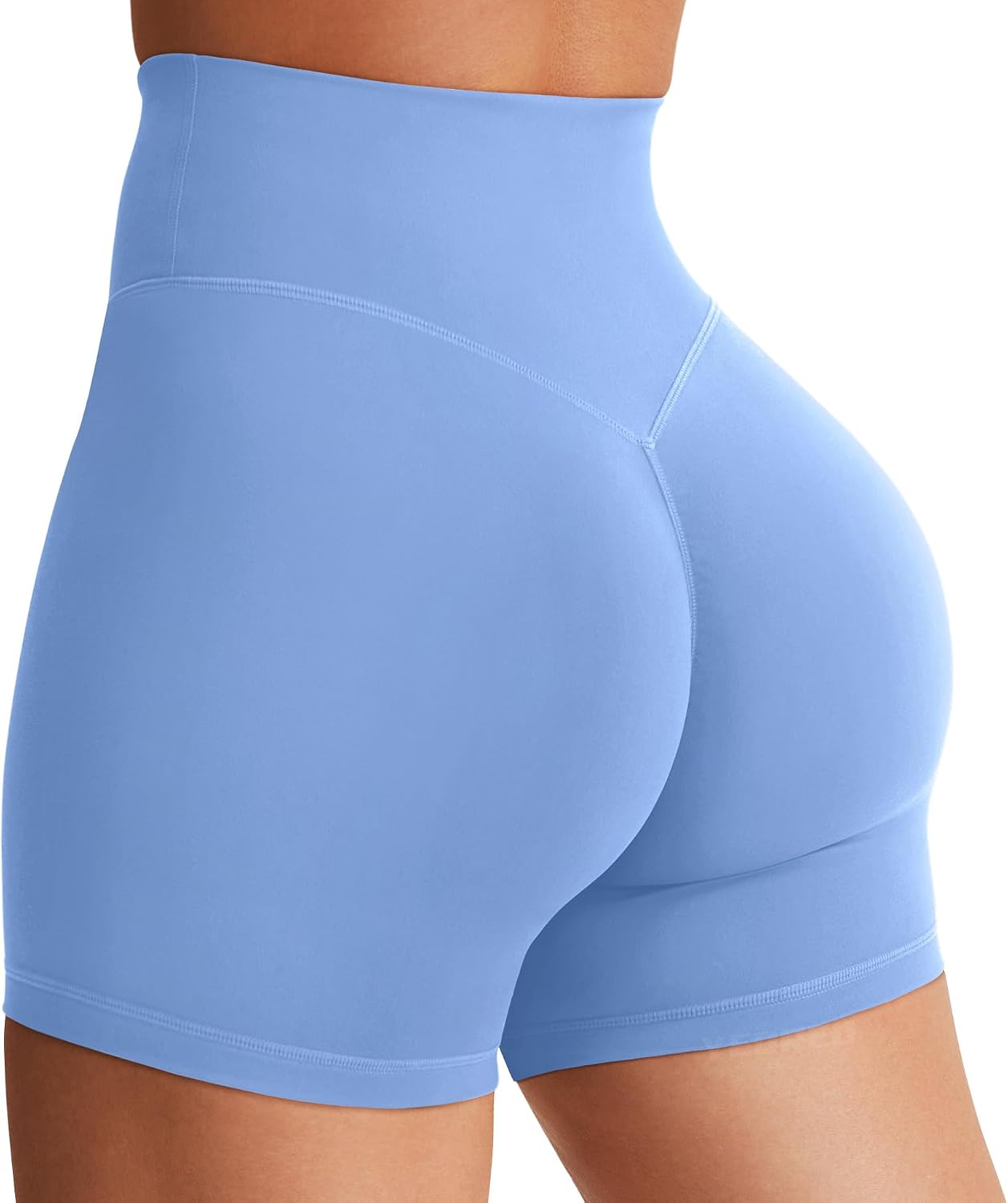 YEOREO SoftHue Women's Biker Shorts Workout Hidden Scrunch Gym Shorts
