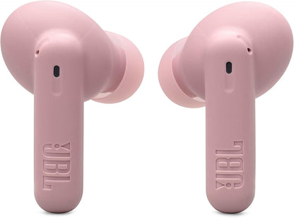 JBL Vibe Beam 2 - True Wireless Noise Cancelling Earbuds with JBL Pure Bass Sound & Smart Ambient Technology, 4mics for Crisp, Clear Calls, up to 40Hrs of Playback, IP54 Dust & Water Resistant (Pink)