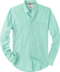 Alimens & Gentle Mens Solid Oxford Shirt Long Sleeve Dress Shirt Work Casual Button Down Shirts with Pocket