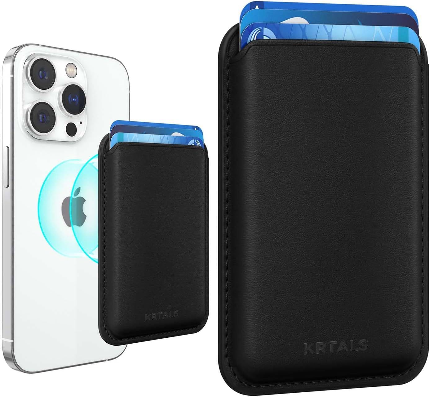 Magnetic Wallet Cell Phone Card Holder for Phone Case with Mag-Safe