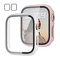 JZK Screen Protector Case for Apple Watch Series 11/10 42mm,Purple+Clear