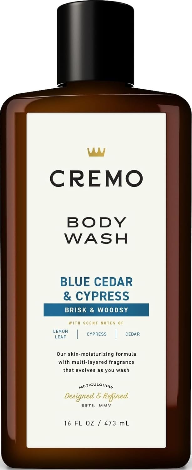 Cremo Body Wash for Men, Cypress Santal, 16 Fl Oz