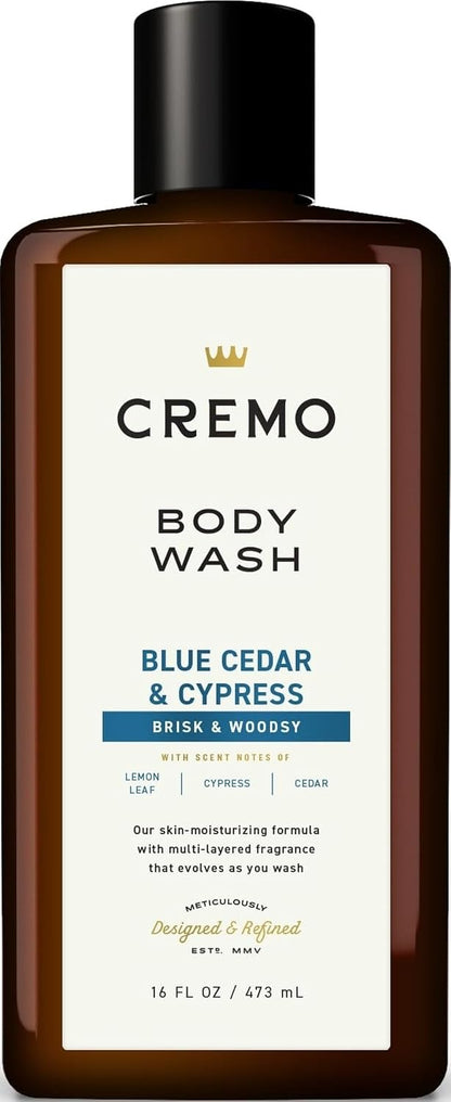 Cremo Body Wash for Men, Cypress Santal, 16 Fl Oz
