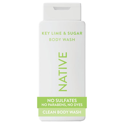 Native Clean Body Wash, Gentle & pH-balanced for Sensitive Skin, 24-Hr Freshness for Women & Men, Vegan & Cruelty-Free, Free of Sulfates, Parabens & Phthalates, Cashmere & Rain, 18 fl oz