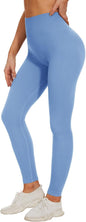 TNNZEET High Waisted Leggings for Women - No See Through Tummy Control Cycling Workout Yoga Pants with Pockets Reg & Plus
