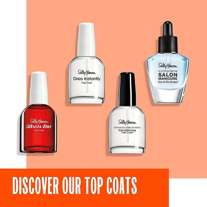 Sally Hansen Advanced Hard as Nails™, Clear Nail Strengthener, Includes Retinol and Nylon, Nourishing