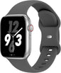 Sport Band Compatible with Apple Watch 38mm 40mm 41mm 42mm 44mm 45mm 46mm 49mm, Replacement Soft Silicone Strap Wristbands for iWatch Series 11/10/9/8/7/6/5/4/3/2/1 Ultra SE Women Men, Space Gray