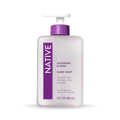 Native Liquid Hand Soap, Toasted Vanilla & Honey Scent, Non-Drying Formula for Soft, Smooth Hands, Made with Plant-Based Cleansers, Sulfate & Paraben Free, 13 oz Bottle