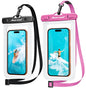 Hiearcool Waterproof Phone Pouch, Waterproof Phone Case, Black&Green 2-Pack