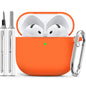 Ljusmicker for AirPods 4 Case 2024 with Cleaner Kit,Milk Tea