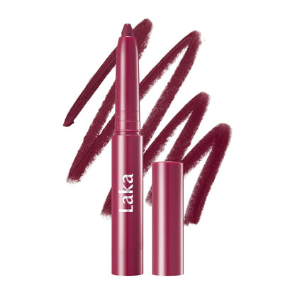 Laka Lip Liner - Smooth & Blendable Soft Matte Lip Contour Pencil for Shaping & Overlining Lips | Waterproof Formula, Oil-Cleanse Off, Long-Lasting Wear | #01 Bare Memory (Warm Beige)