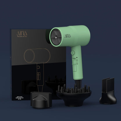 AINA Diffuser Hair Dryer Full-Featured Blow Dryer 110V/1600W(Ash Grey)