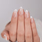 BTArtbox Press On Nails, Vanilla Cream, Short Square, Ombre Peach, 32Ct
