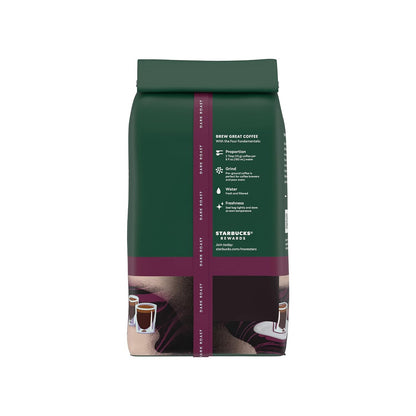 Starbucks Ground Coffee, Dark Roast Coffee, Italian Roast, 100% Arabica, 1 bag (18 oz)
