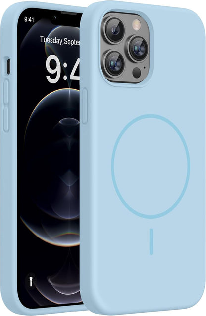 Miracase Magnetic for iPhone 16 Pro Case, Silicone, Black