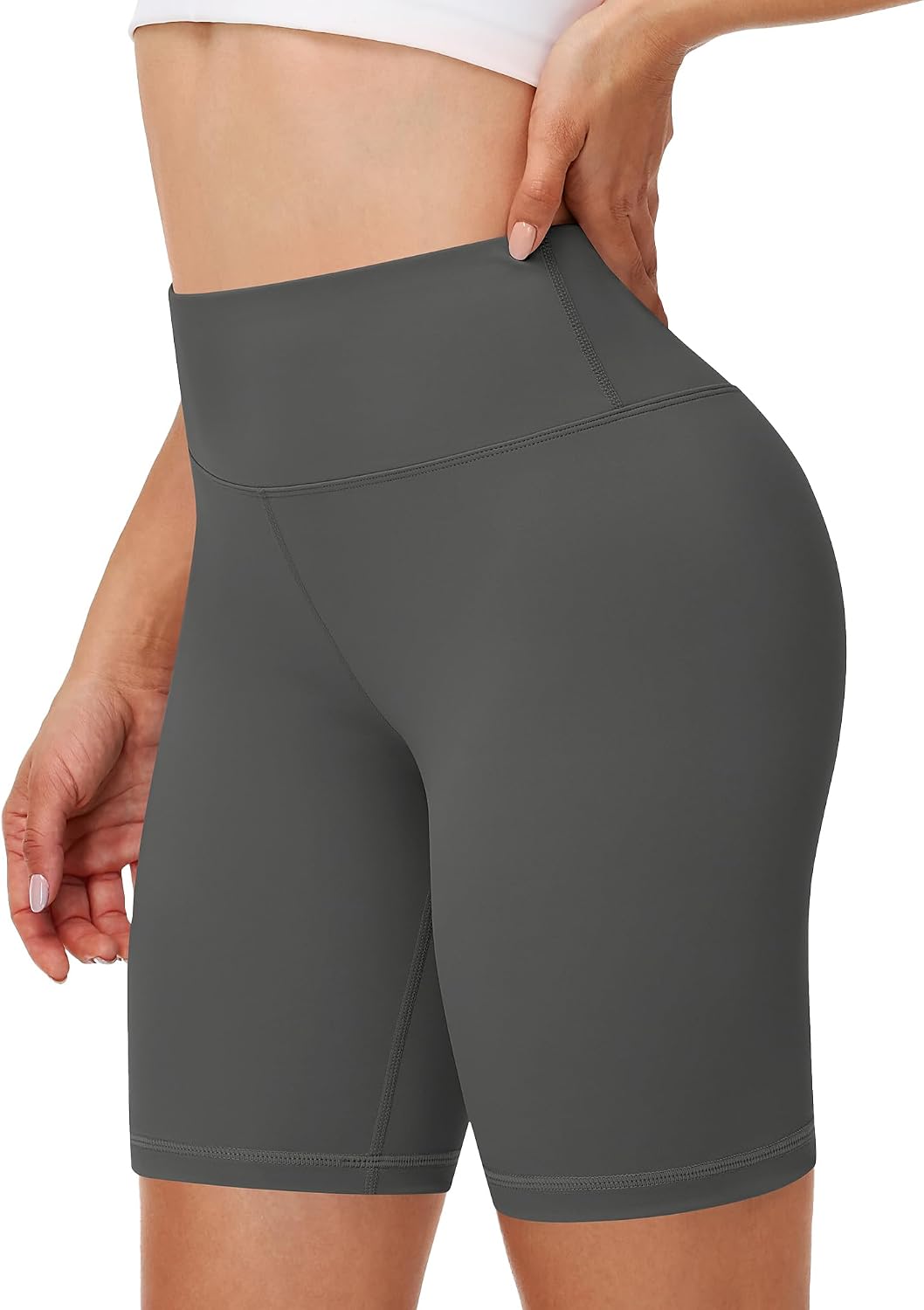 Runhit Women's Workout Biker Shorts - 3"/5"/8" High Waisted Tummy Control Spandex Booty Shorts for Volleyball Gym Yoga Dance