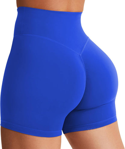 YEOREO SoftHue Women's Biker Shorts Workout Hidden Scrunch Gym Shorts