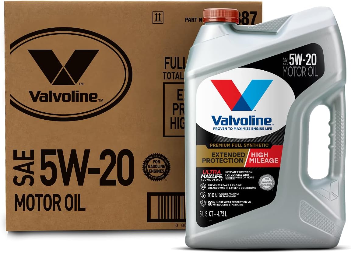 Valvoline MaxLife High Mileage 5W-30 Synthetic Blend Motor Oil 5 Quart