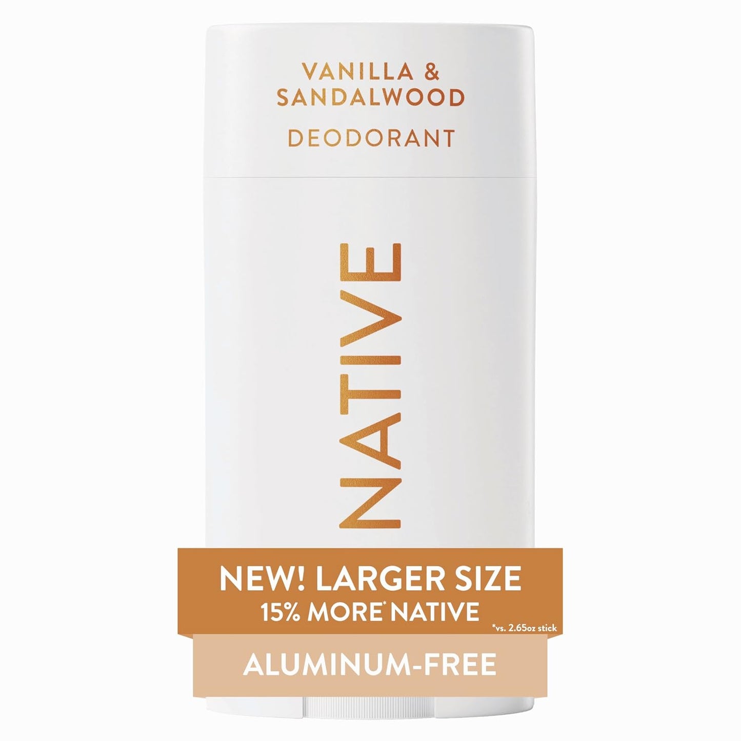 Native Aluminum Free Deodorant, Ocean & Timber, Large Size Stick, 72 Hour Odor Control, for Women & Men, Contains Naturally Derived Ingredients, 3.1 oz