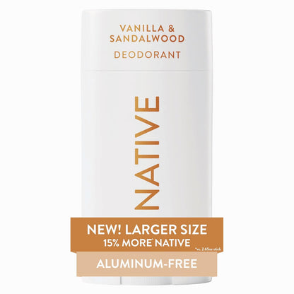 Native Aluminum Free Deodorant, Ocean & Timber, Large Size Stick, 72 Hour Odor Control, for Women & Men, Contains Naturally Derived Ingredients, 3.1 oz