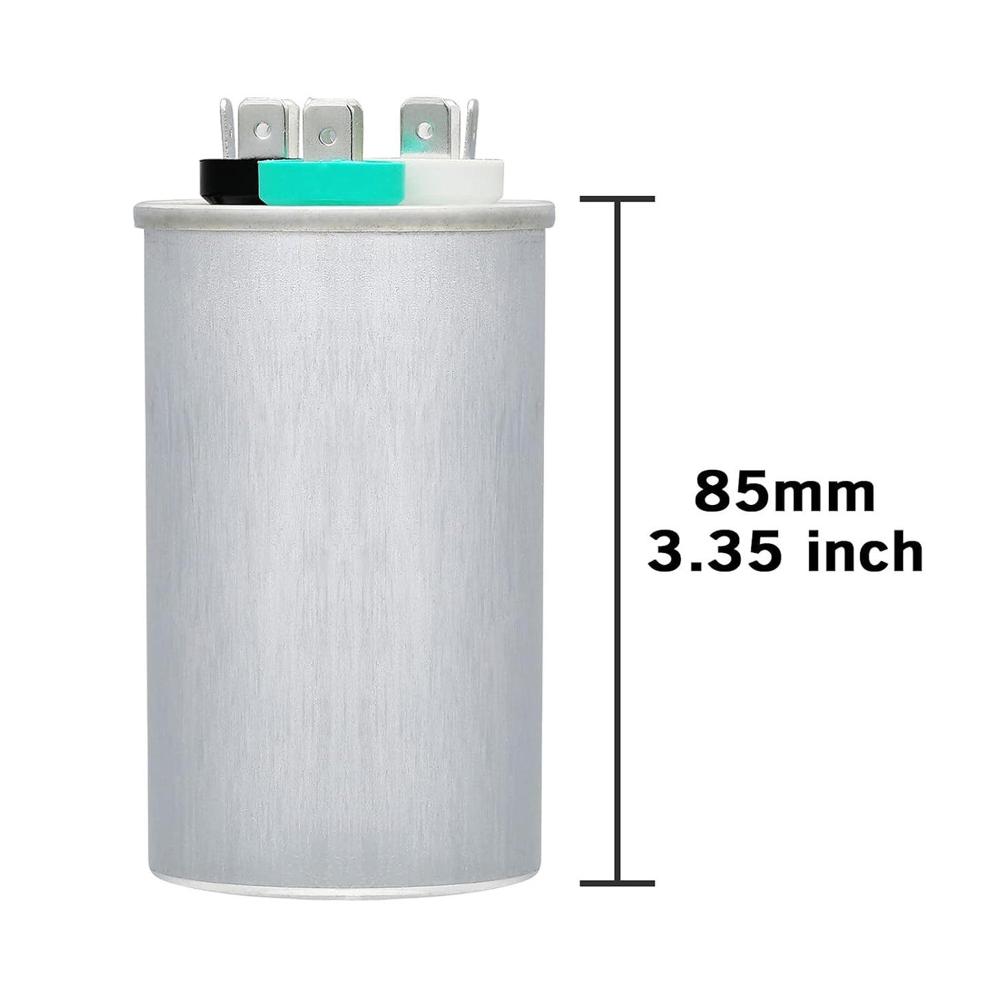 VEXUNGA 5uF 370/440VAC 50/60Hz CBB65 CBB65A Oval Run Start Capacitor 5 MFD 370V/440V Air Conditioner Capacitors for AC Unit Fan Motor Start or Pool Pump or Air Condenser Straight Cool