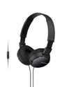 Sony ZX Series Wired On-Ear Headphones, White MDR-ZX110
