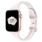 Thin Slim Band Compatible with Apple Watch 38mm 40mm 41mm 42mm 44mm 45mm 46mm 49mm, Replacement Silicone Sport Strap for iWatch Series 11/10/9/8/7/6/5/4/3/2/1 Ultra SE Women Men, Light Blush