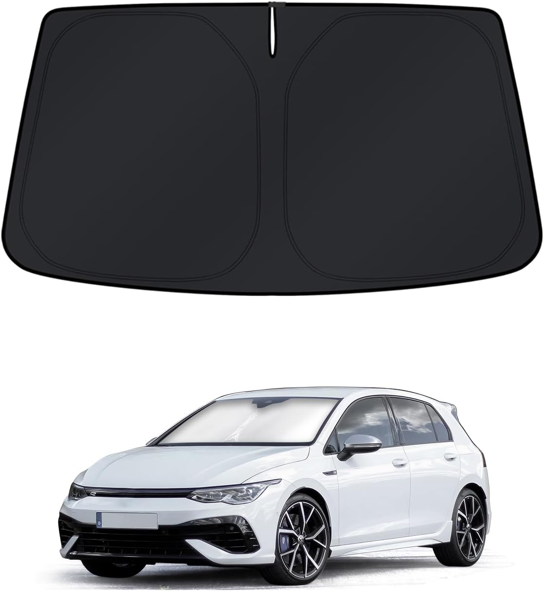 KUST Windshield Sun Shade for 2016 2017 2018 2019 2020 2021 2022 BMW X1 F48 Accessories Custom Fit Sunshade Foldable Window Sun Visor Protector Blocks UV Rays Keep Your Car Cooler