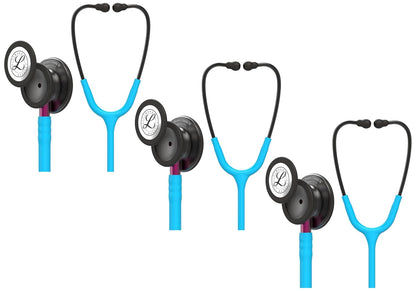 3M Littmann Classic III Monitoring Stethoscope, 5803, More Than 2X as Loud, Weighs Less, Stainless Steel Black-Finish Chestpiece, 27" Black Tube, Stem and Headset