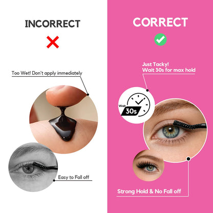 LA MAESII Lash Bond&Seal Remover Kit 3 in 1,Lash Cluster Glue Waterproof