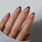 BTArtbox Press On Nails, Cream Puff, Short Almond, Ombre Off White, 32Ct