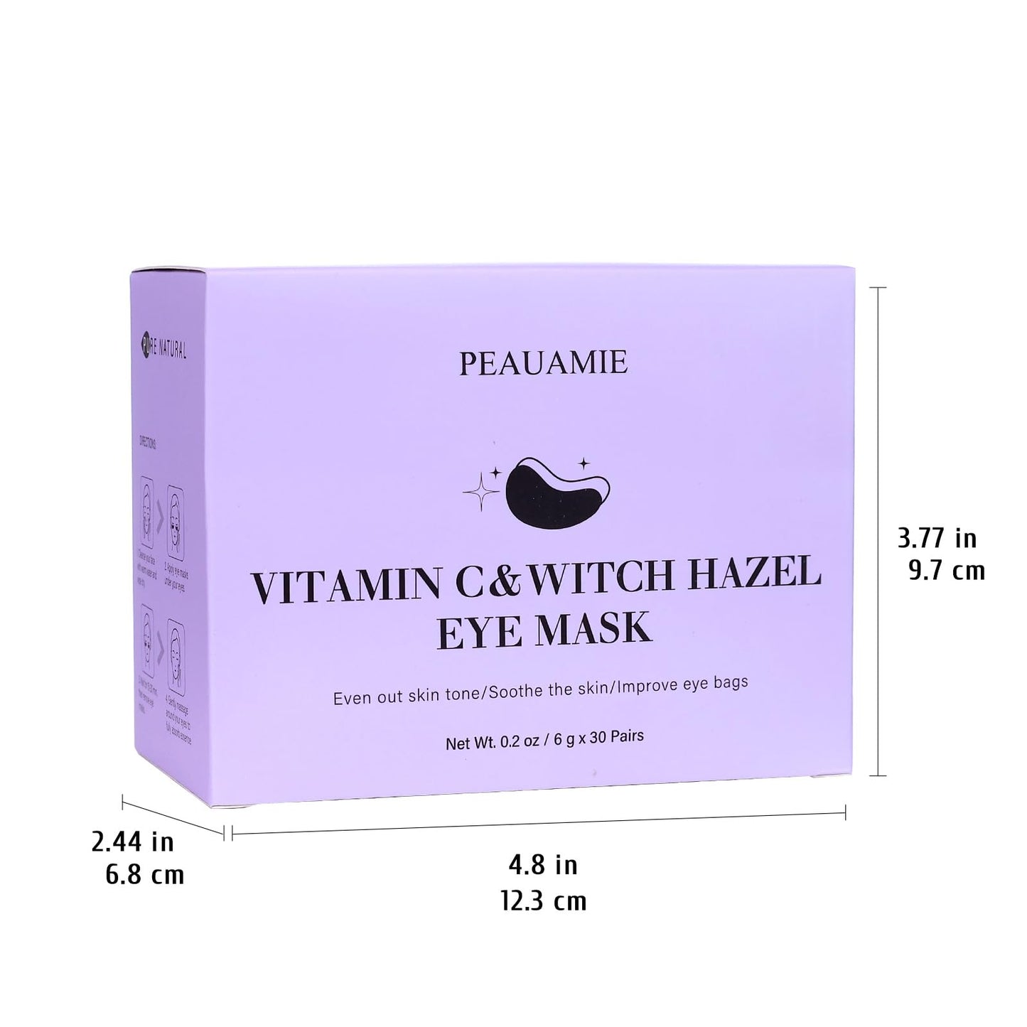 PEAUAMIE Under Eye Patches Gold and Hyaluronic Acid for puffy eyes,Rose Eye Masks for Dark Circles and Puffiness skin care Smooth Wrinkles products 30 Pairs