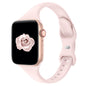 Thin Slim Band Compatible with Apple Watch 38mm 40mm 41mm 42mm 44mm 45mm 46mm 49mm, Replacement Silicone Sport Strap for iWatch Series 11/10/9/8/7/6/5/4/3/2/1 Ultra SE Women Men, Light Blush