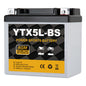YTX14AH-BS 12V 12Ah Motorcycle Battery, 220CCA Rechargeable Maintenance Free Sealed AGM Battery, Powersport Replacement for ATV, UTV, Scooter