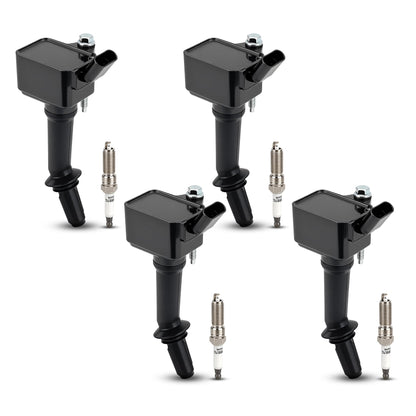 UF667 Ignition Coil & ILZFR6D11 Double Iridium Spark Plug for BMW 2.5-6.0L