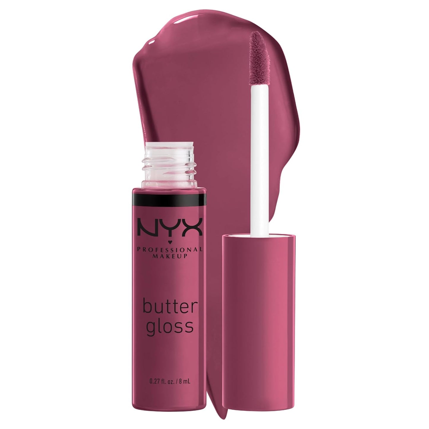 NYX PROFESSIONAL MAKEUP Butter Gloss, Non-Sticky Lip Gloss - Praline (Deep Nude)