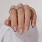 BTArtbox Press On Nails, Vanilla Cream, Short Square, Ombre Peach, 32Ct