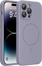 Miracase Magnetic for iPhone 16 Pro Case, Silicone, Black