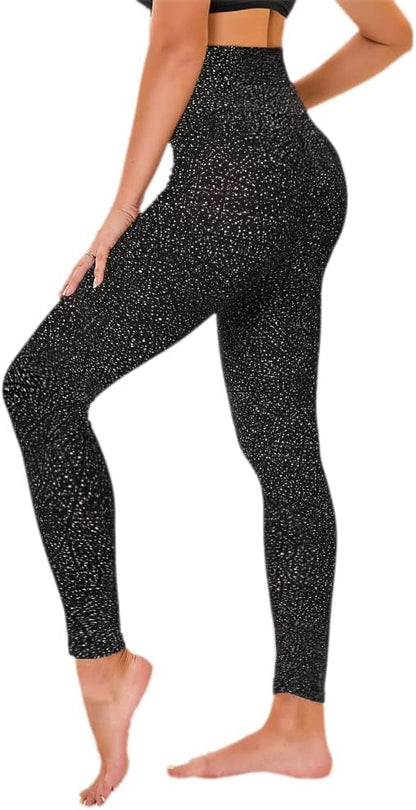 TNNZEET High Waisted Leggings for Women - No See Through Tummy Control Cycling Workout Yoga Pants with Pockets Reg & Plus