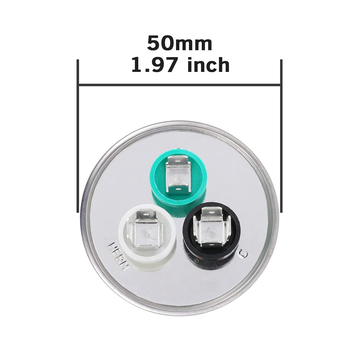 VEXUNGA 5uF 370/440VAC 50/60Hz CBB65 CBB65A Oval Run Start Capacitor 5 MFD 370V/440V Air Conditioner Capacitors for AC Unit Fan Motor Start or Pool Pump or Air Condenser Straight Cool