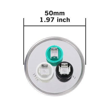 VEXUNGA 5uF 370/440VAC 50/60Hz CBB65 CBB65A Oval Run Start Capacitor 5 MFD 370V/440V Air Conditioner Capacitors for AC Unit Fan Motor Start or Pool Pump or Air Condenser Straight Cool