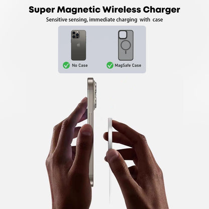 Magnetic Wireless Charger for iPhone,2 Pack Apple Magsafe Charger 10FT Long