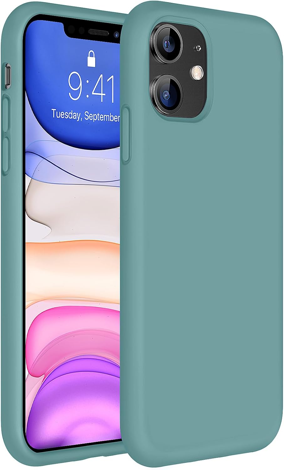 Miracase Magnetic for iPhone 16 Pro Case, Silicone, Black
