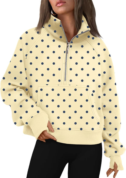 AUTOMET Womens Sweatshirts Half Zip Fleece Pullover Fall Outfits