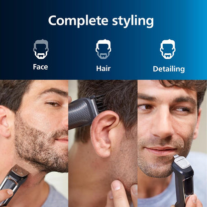 Philips Norelco All-in-One 3000 Series 13 in 1 Trimmer, Beard Styler & Men's Hair Clipper, 9 Length Settings & Self-Sharpening Skin-Friendly Blades, MG3919/50