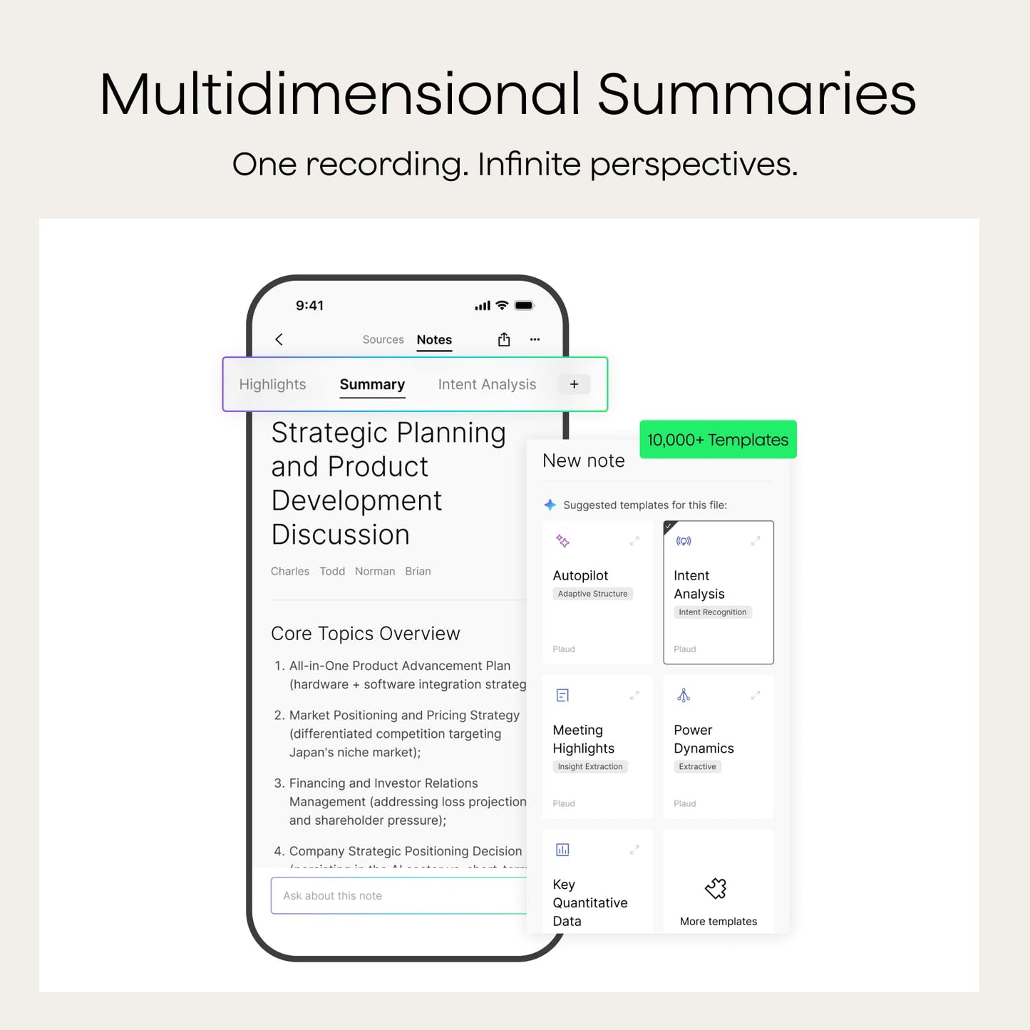 Plaud Note Pro AI Voice Recorder Transcribe & Summarize for Meetings Calls